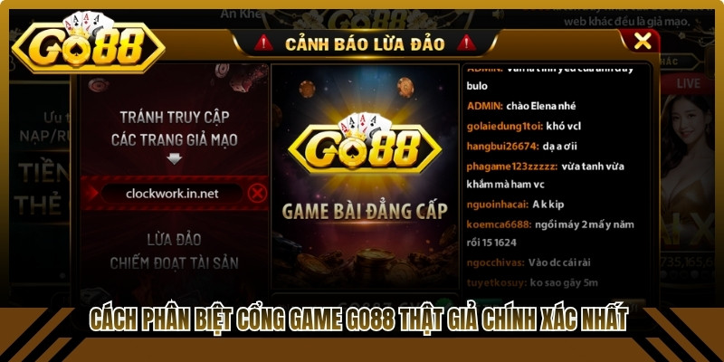Cách phân biệt cổng game Go88 thật giả chính xác nhất