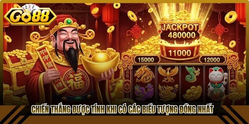 Chiến thắng được tính khi có các biểu tượng đồng nhất xuất hiện